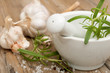 Mortar With Rosemary