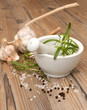 Mortar With Rosemary