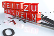 Illustration: zeit zu handeln zeit zu handeln