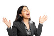Happy businesswoman