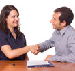 Handshake between Man and Woman