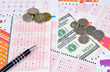 lottery tickets and money