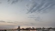 camera shooting jeddah downtown at dusk