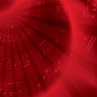 Vector: red background with notes - vector red background with notes - vector