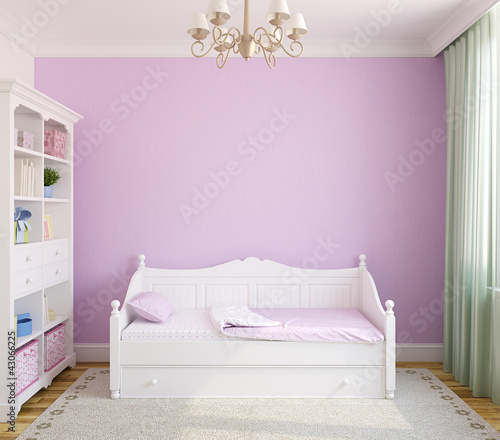 Illustration: Interior of toddler room. Interior of toddler room.