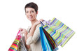 Girl after the shopping spree