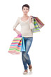 Girl after the shopping spree