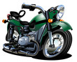 Vector Cartoon Motorcycle