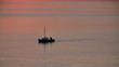 Small fishing boat at sea