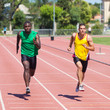 Two Track and Field Athletes Running