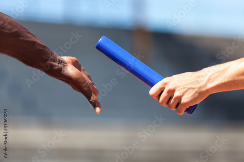Photo: Passing the Relay Baton Passing the Relay Baton