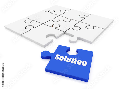 Illustration: solution puzzle solution puzzle