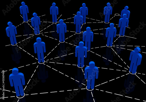 Illustration: Business team Network Business team Network