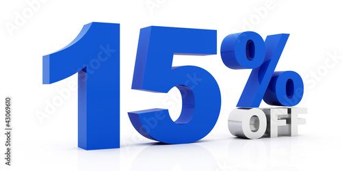 Illustration: 15 Percent off 15 Percent off