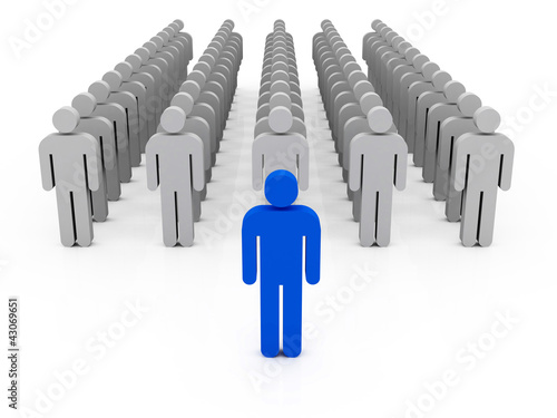 Illustration: team leader. team leader.