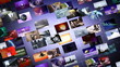 Animated video wall