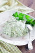 Meat in spicy yogurt sauce