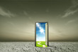 Door open to the new world, for environmental concept and idea