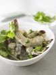 Gambas crues aux herbes