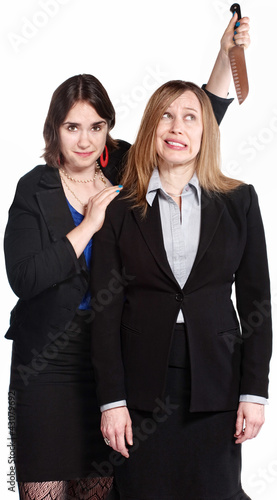 Foto: Woman Threatening Coworker Woman Threatening Coworker