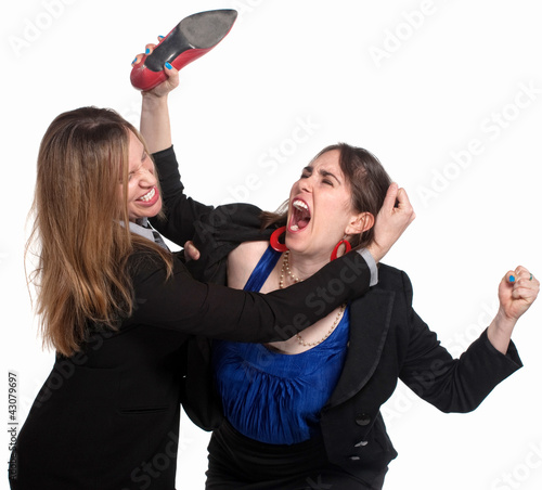 Photo: Female Workers Fighting Female Workers Fighting