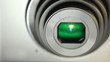 Definition close up camera zoom and focus front view.