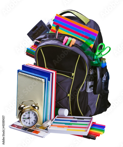 Photo: backpack for school stationery learning backpack for school stationery learning
