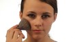 Young isolated woman make up