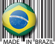 Vektor: Made in Brazil barcode. Vector illustration Made in Brazil barcode. Vector illustration