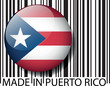 Made in Puerto Rico barcode. Vector illustration