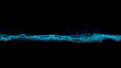 Representation of tension electricity in blue color.