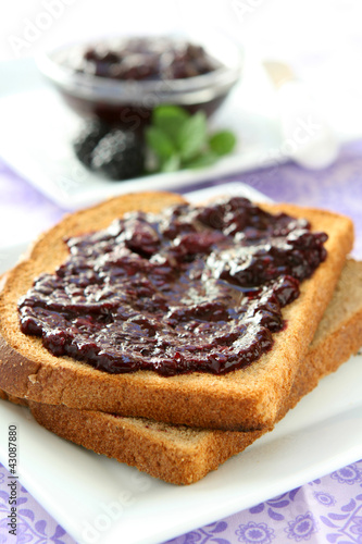 Photo: Blackberry Jam and Toast Blackberry Jam and Toast