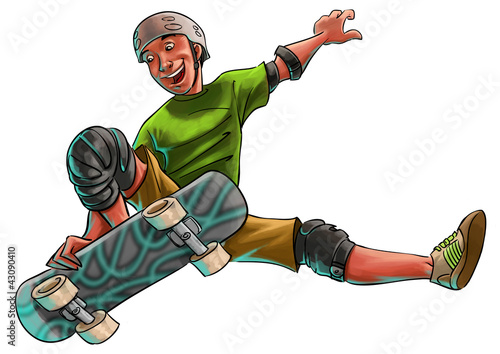 Illustration: skater skater