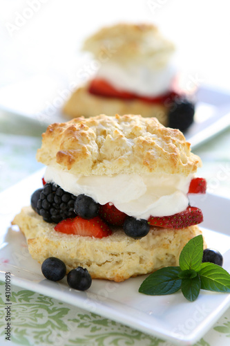 Photo: Mixed Berry Shortcake Mixed Berry Shortcake