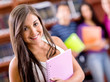 Beautiful female student