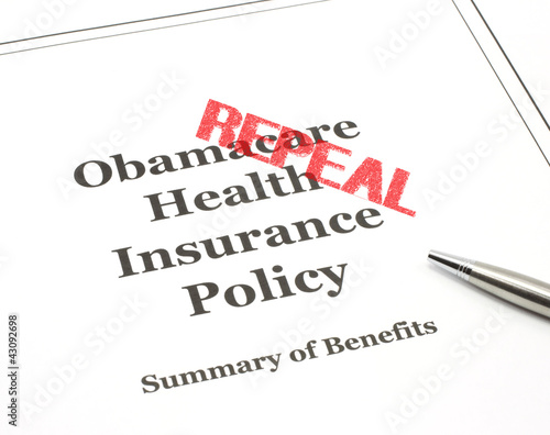 Photo: Repeal Stamped on Obamacare Repeal Stamped on Obamacare