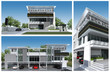 3D render of modern building