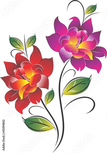 Vektor: Flower Classic Flower Classic