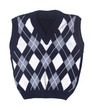 plaid baby knitted vest