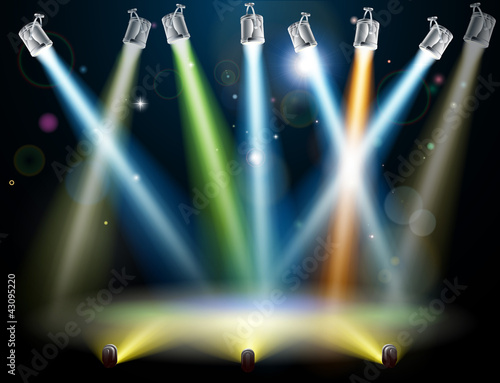 Vektor: Dance floor or stage lights Dance floor or stage lights
