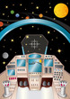 spaceship interior in the universe