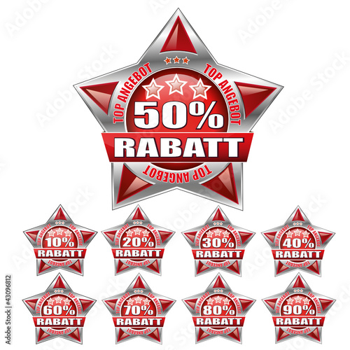 Vektor: discount button-set discount button-set