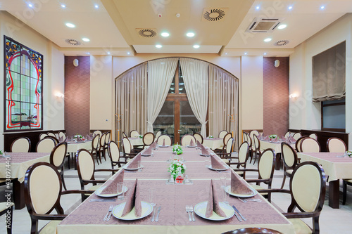 Photo: Modern hotel restaurant interior Modern hotel restaurant interior