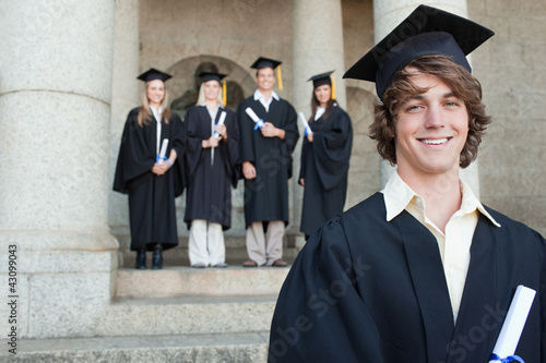 Photo: Close-up of a smiling graduate Close-up of a smiling graduate