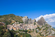 Panoramic view of Castelmezzano. Basilicata. Italy.