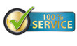 100 % Service Button-Label