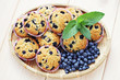 Photo: mascarpone and blueberry muffins mascarpone and blueberry muffins