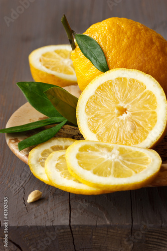 Photo: Sliced lemon. Sliced lemon.