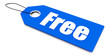 free ticket blue color