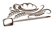 Bäcker, Brot, Mehl, Getreide, Korn, vector